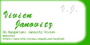 vivien janovitz business card